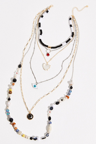 Wonderland Layered Evil Eye Necklace
