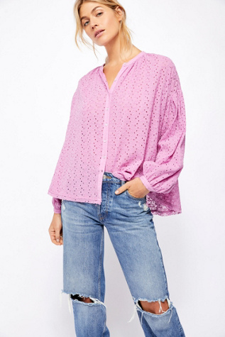 free people maddison eyelet blouse