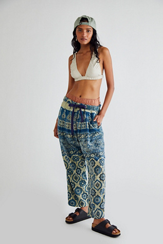 Dr. Collectors Kyoto Block Print Pants