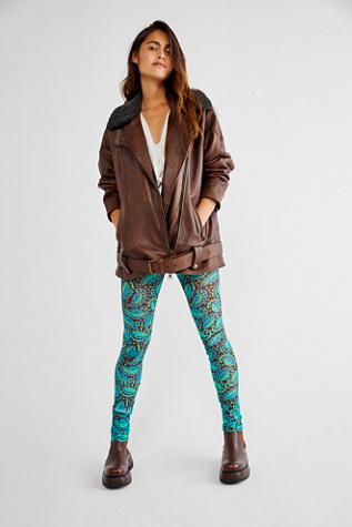 Free People Anna Sui Swirling Leaves Leggings. 3