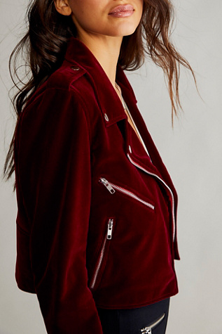 Velvet Moto Jacket