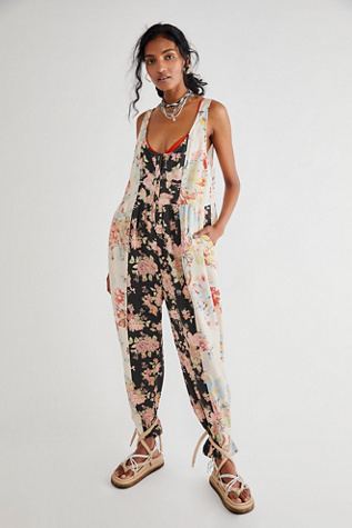 Free people floral jumpsuit deals