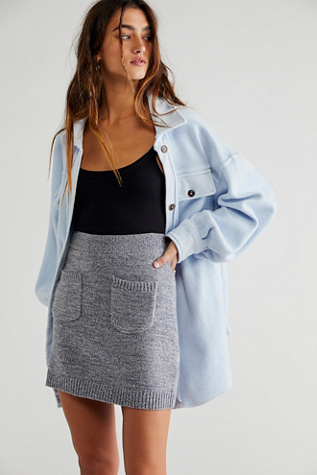 Care FP Solid Viola Sweater Mini Skirt