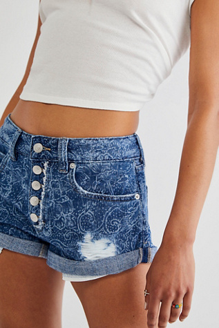 Printed Romeo Cut Off Shorts