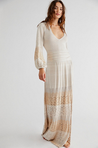 Free People Knit Lapis Maxi Dress - 63563233