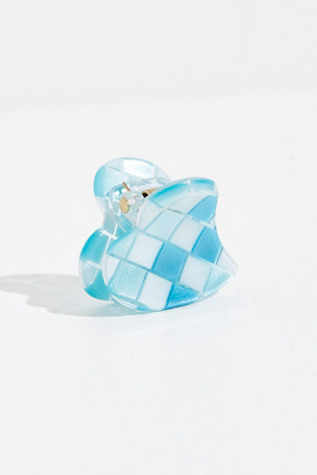 Mini Checkered Heart Claw