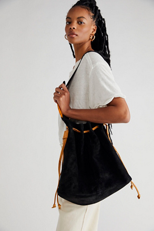 Casablanca Suede Bucket Bag