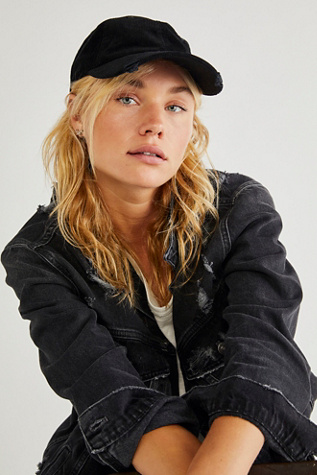 Miles Distressed Cord Baseball Hat