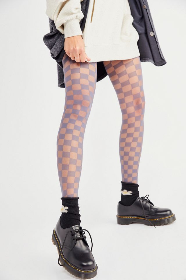 Free People Encore Checkered Tights - 63754956
