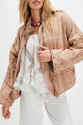 Dolman Quilted Knit Jacket