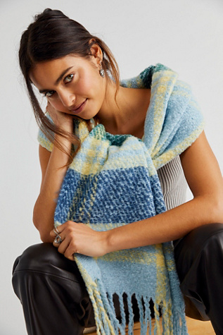 Homecoming Plaid Blanket Scarf
