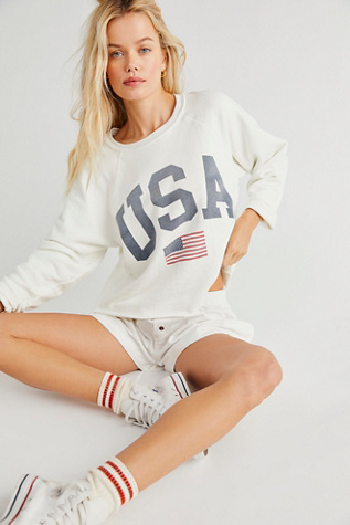USA Cropped Pullover