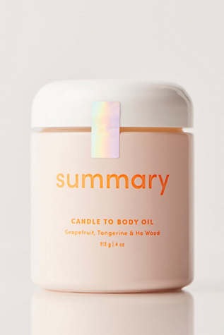 Summary Candle To Body Oil