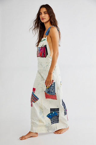 Free People x Tricia Fix Patched Skirtall