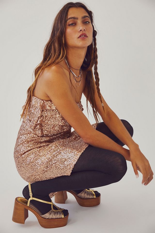 Free People Frida Ruffle Mini Dress - 64351844