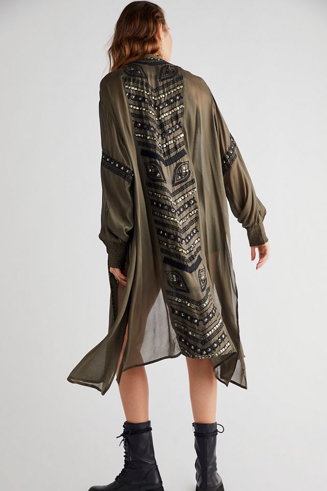 Free People Amour Embroidered Kimono. 1