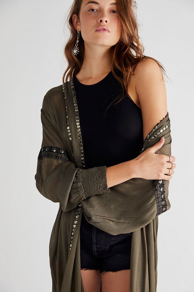 Free People Amour Embroidered Kimono. 4