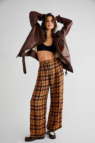 Lyla Menswear Plaid Trouser