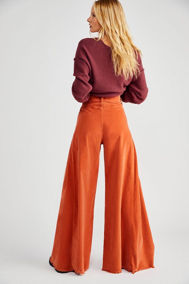 new FREE PEOPLE women pants OB1220672 6600 red flame sz XS $128