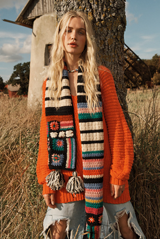 Woodstock Crochet Square Scarf