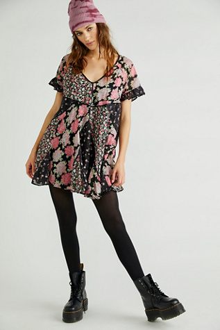 Wildflower Patchwork Mini Dress