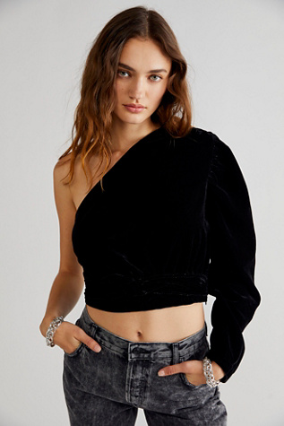 Tell Me About It One Shoulder Top