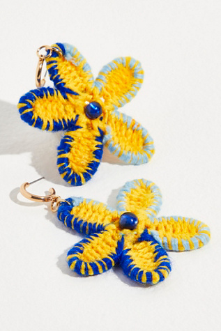 Dahlia Crochet Hoops
