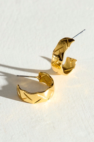 14k Gold Plated Shelby Hoops