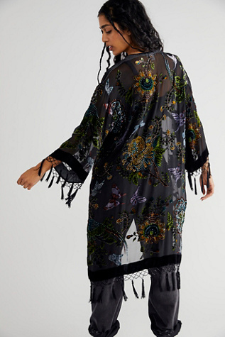 Butterfly Effect Velvet Kimono