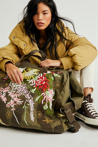 The Falls People Limited Edition Embroidered Aviator Bag
