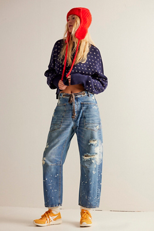 Moxie Pull On Barrel Jeans