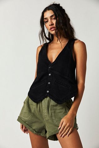 OneTeaspoon Hunters Mid-Length Relaxed Shorts