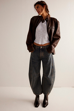 Lucky You Mid Rise Barrel Jeans