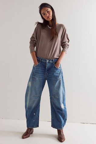 Jeans Barrel Mi-Taille We The Free Good Luck