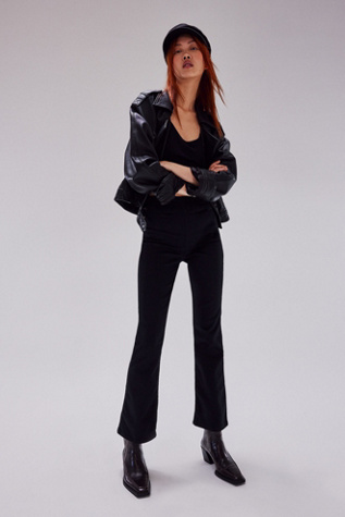 In My Feelings Cropped Slim Flare Jeans