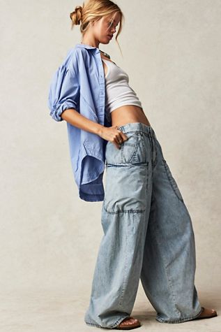 We The Free Shibuya Pull-On Wide-Leg Jeans