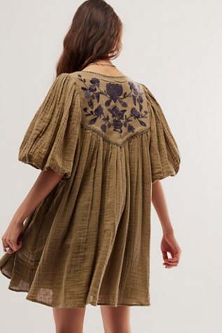 Rosa Linda Embroidered Mini Dress