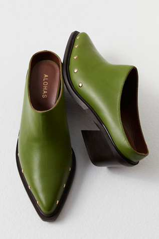 Lorenzo Leather Mules
