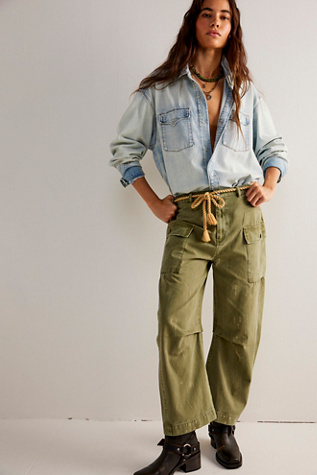 Mending Heart Barrel Pants