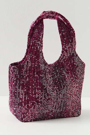 Anna Sui Snakeskin Sequin Tote