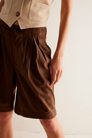We The Free Straight On Suede Shorts