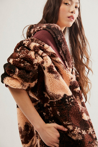 Rosie Printed Sherpa Jacket