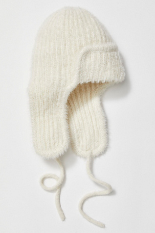 Timber Fuzzy Knit Trapper Hat