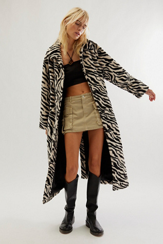 Perfect Zebra Maxi Jacket