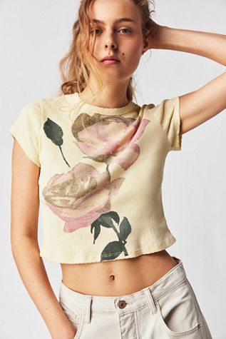 Daydreamer Rose Pointelle Tee