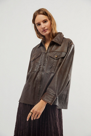 Profound Leather Overshirt