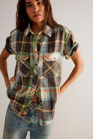 We The Free Vintage Crush Plaid Top