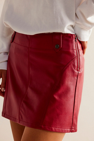 We The Free Runaway Vegan Mini Skirt