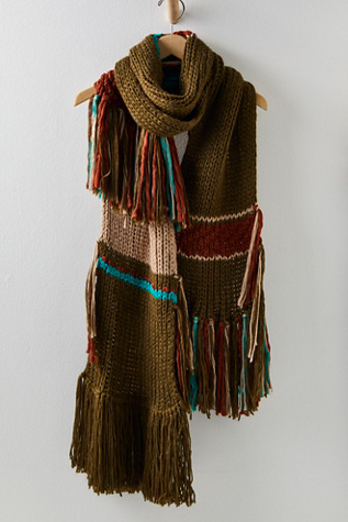 Benny Knit Fringe Scarf