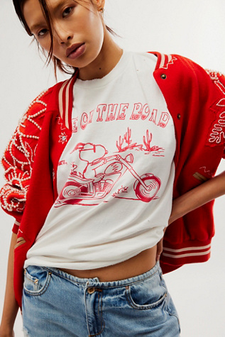 Junk Food Snoopy Home On The Road Tee